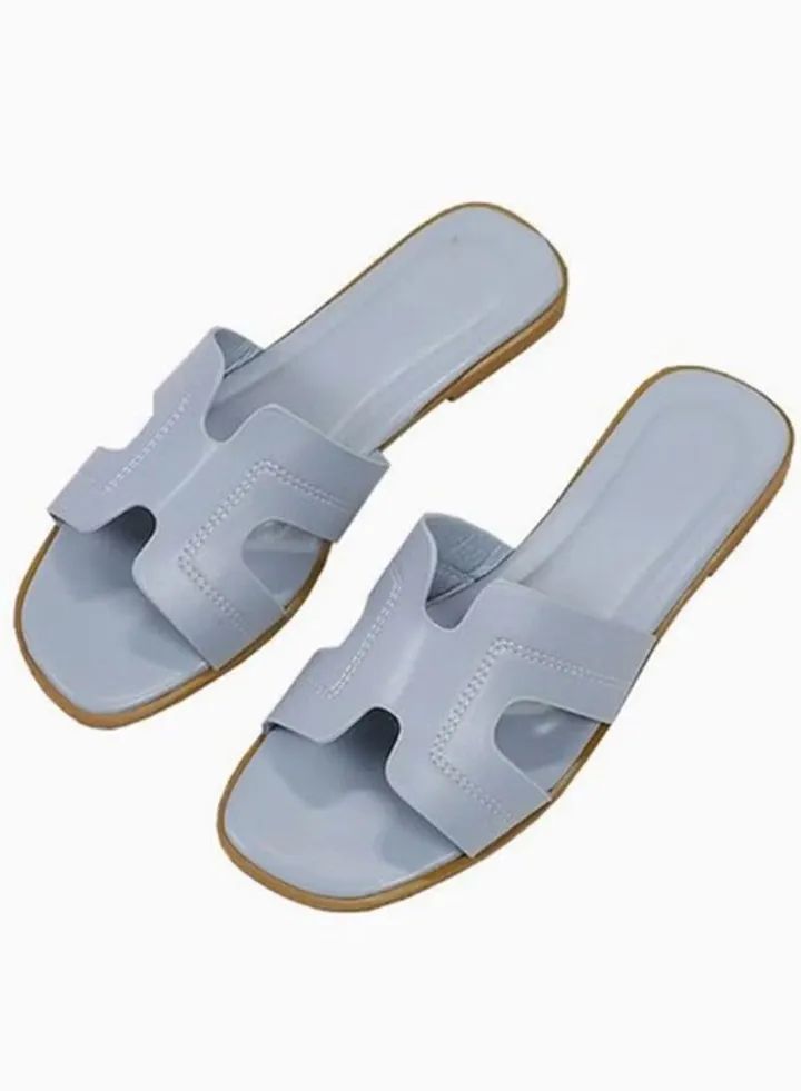 Women Fashion light blue Bliss Slippers Stylish Comfort for Summer Outdoor or Indoor Flat Beach Sandals