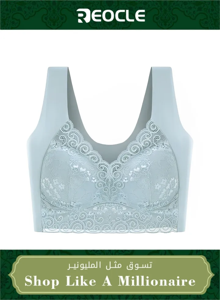 Women's Plus-size Underwear Anti-sagging Seamless Sports Thin Bra