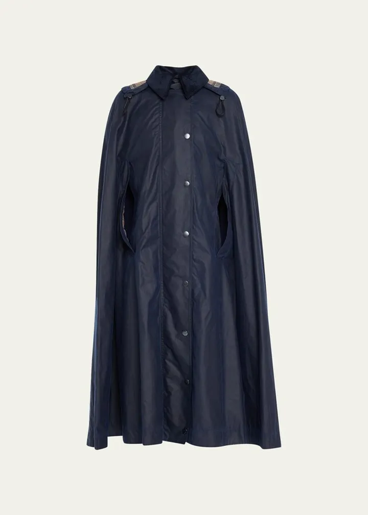 Hooded Canvas Cape