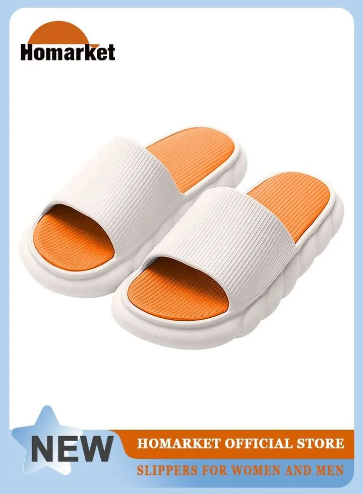 Pillow Slippers for Women and Men Non Slip Quick Drying House Slides Shower Sandals Extremely Comfy Slippers with Cushioned Thick Sole for Indoor or Outdoor
