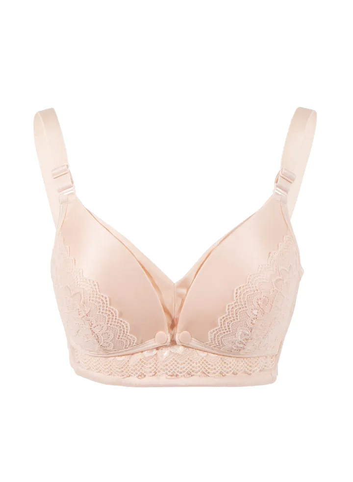 Full Cup Maternity And Nursing Bra - Beige - Medium