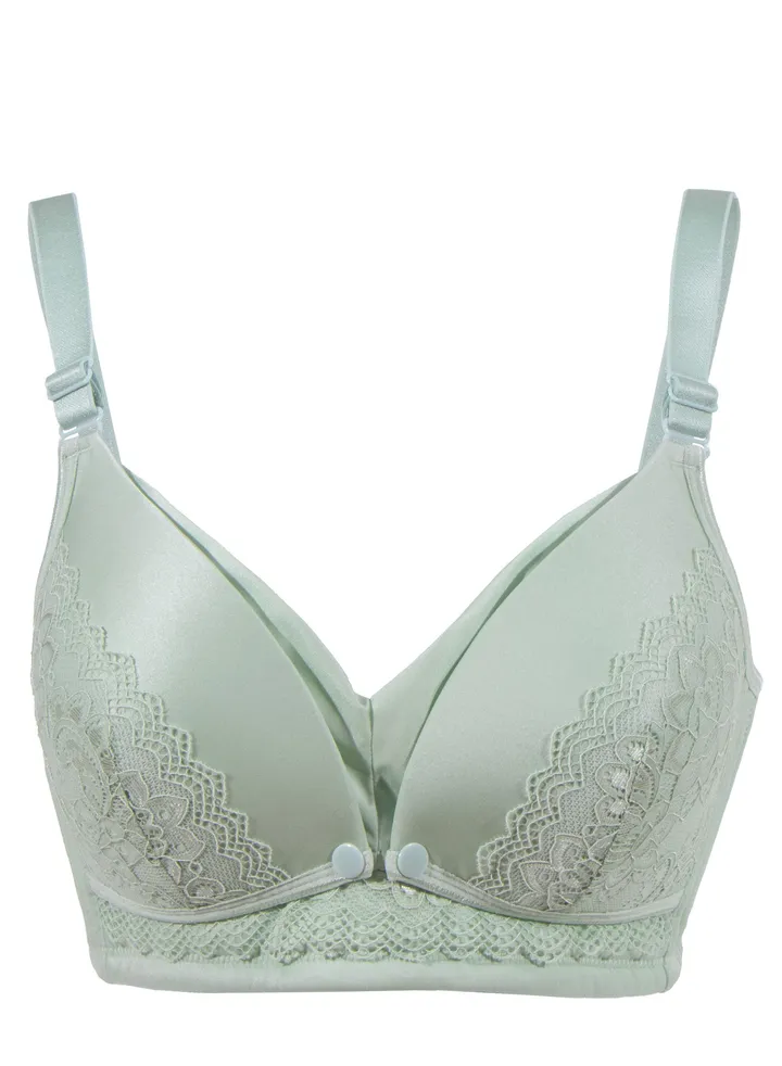 Full Cup Maternity And Nursing Bra Green X Large