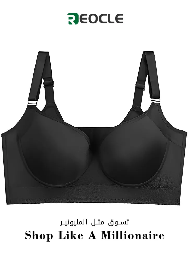 Women's Deep Cup Bra Hide Back Fat Full Back Coverage Fashion Bra with Shapewear Push Up Bra Sculpting Uplift Bra Sport Bra