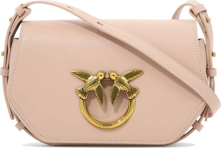 Exagon Logo Plaque Foldover Crossbody Bag