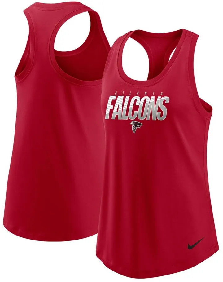 Nike Women's Atlanta Falcons Light Impact Performance Racerback Tank Top