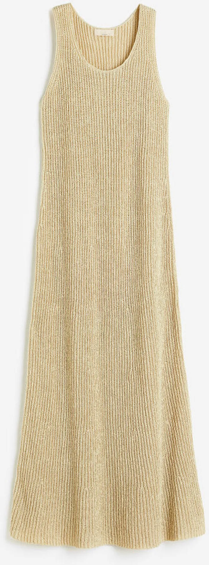 Rib-knit Silk-blend Dress