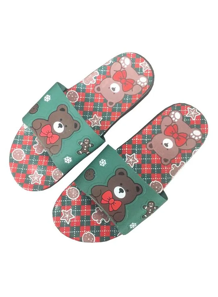Women Fashion Summer Bear Slippers Outdoor or Indoor Flat Beach Sandals