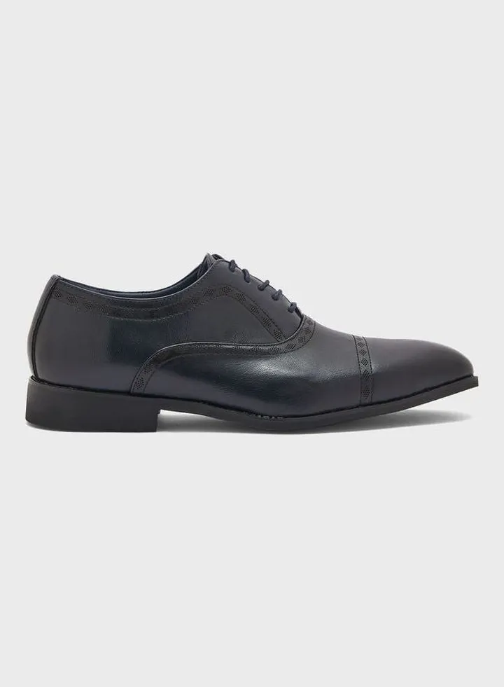 Classic Formal Lace Up Black