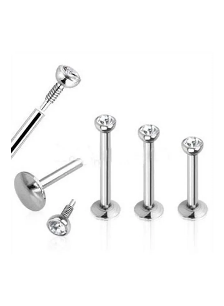 6-Piece Stainless Steel Women's Nose Stud Set