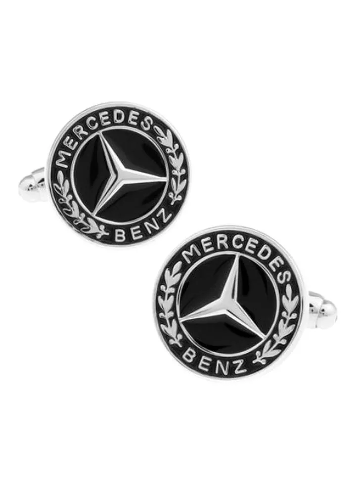 Copper Alloy Mercedes Benz Logo Design Cufflinks