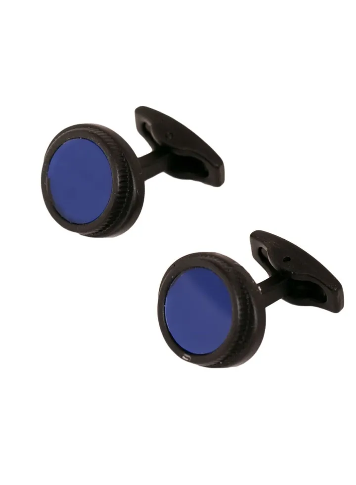 Formal Black Blue Cufflink