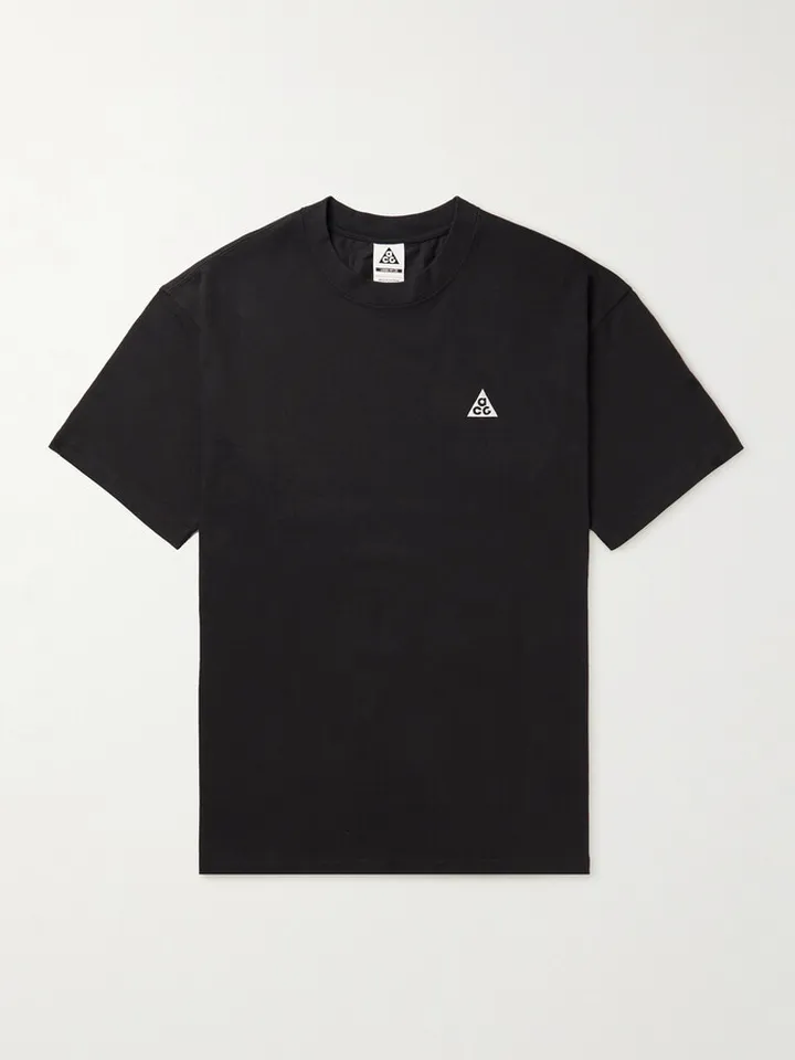 Embroidered Cotton-Jersey T-Shirt