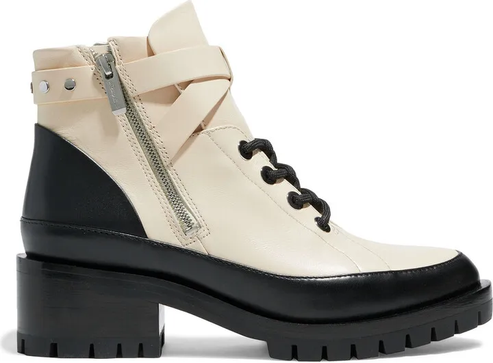 Hayett 50 two-tone leather ankle boots