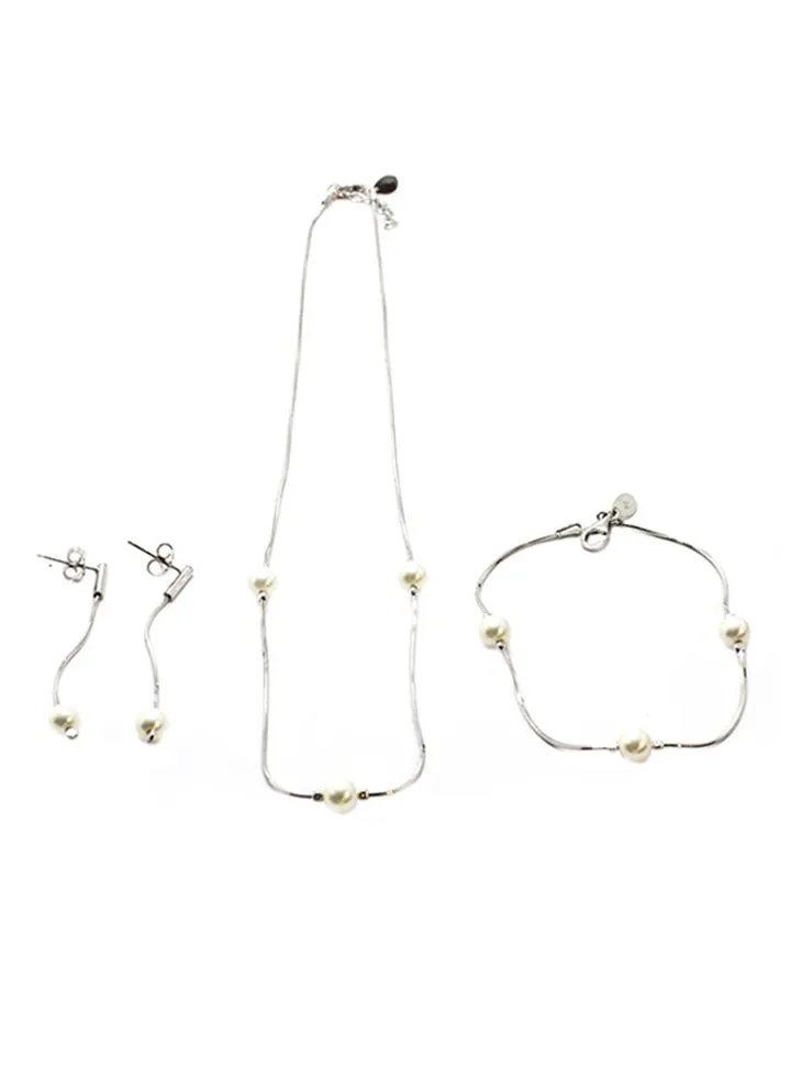 925 Sterling Silver With Radium Jewellery Set