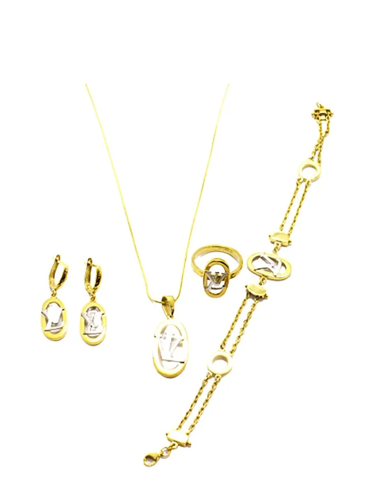 4-Piece Pure 925 Sterling Silver Jewellery Set