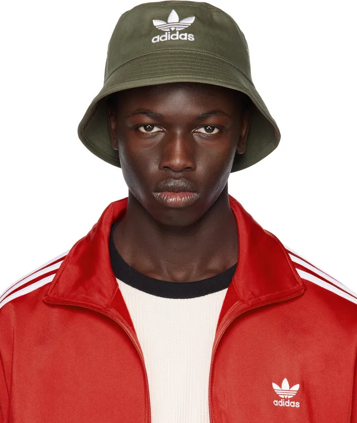 adidas Originals Khaki Trefoil Bucket Hat
