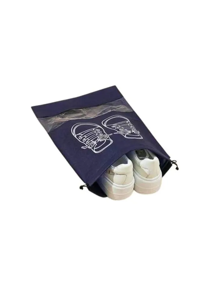 Travel Shoe Bags, Window Bags With Rope (Navy Blue)