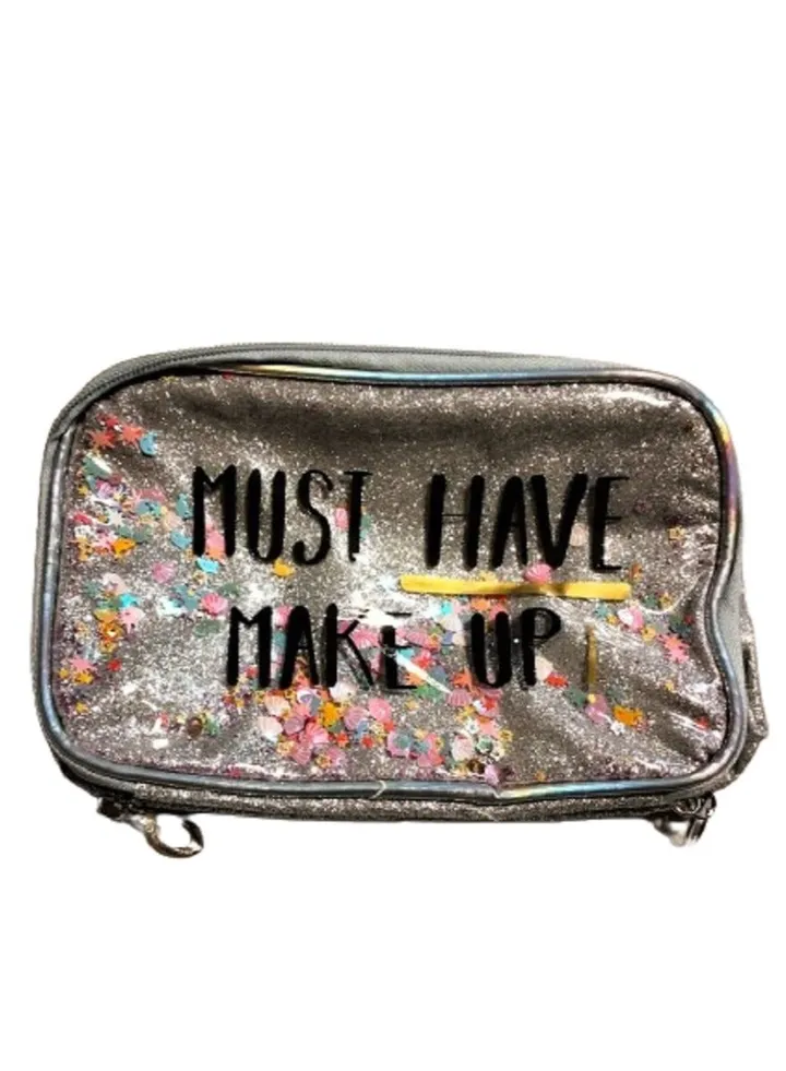 Silver Makeup Bag