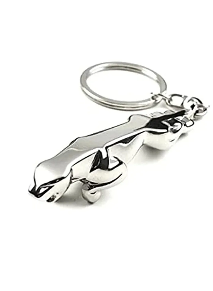 Stainless Steel Jaguar Car Logo Keychain