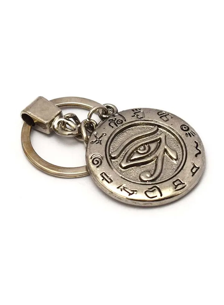 immatgar silver Pharaonic Egyptian Tutankhamun and Eye of Horus keychain Souvenir Day, , birthday gift sophisticated and fashionable (red)