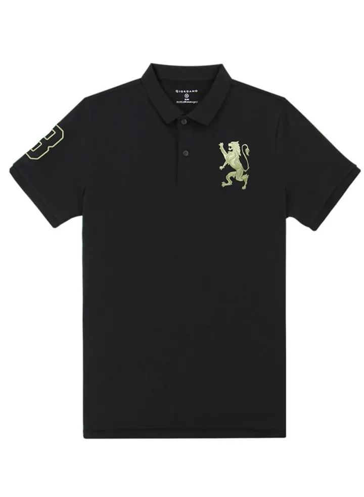 Men's Lion Polo - Black