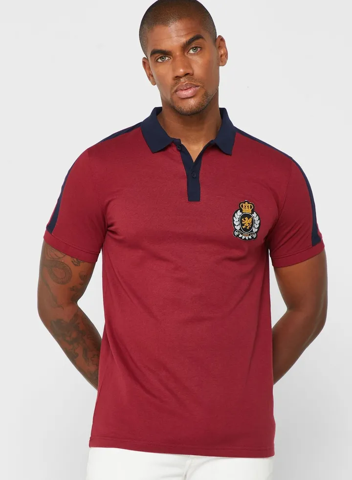 Chest Embroidery Polo Shirt