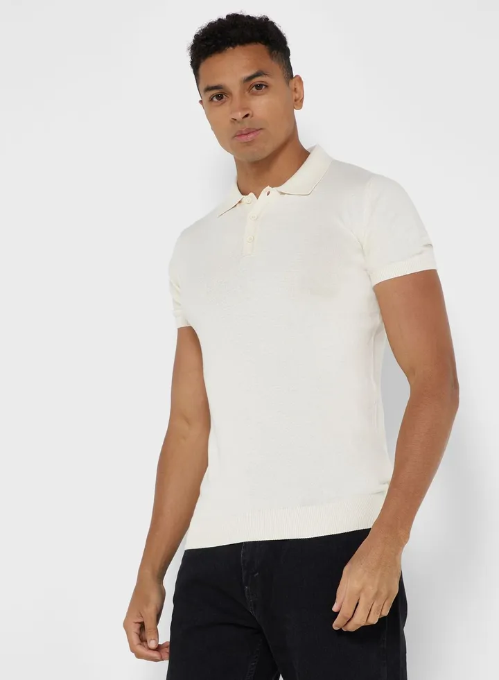 Knit Polo Shirt