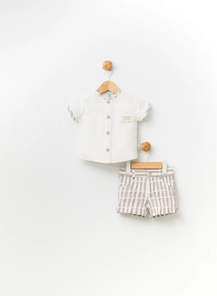 Baby Boys Occasion Shirt & Short Set