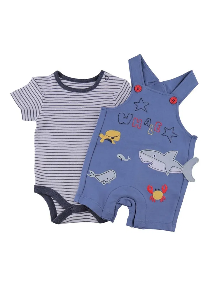Baby Boys Playsuit & Dungaree Set