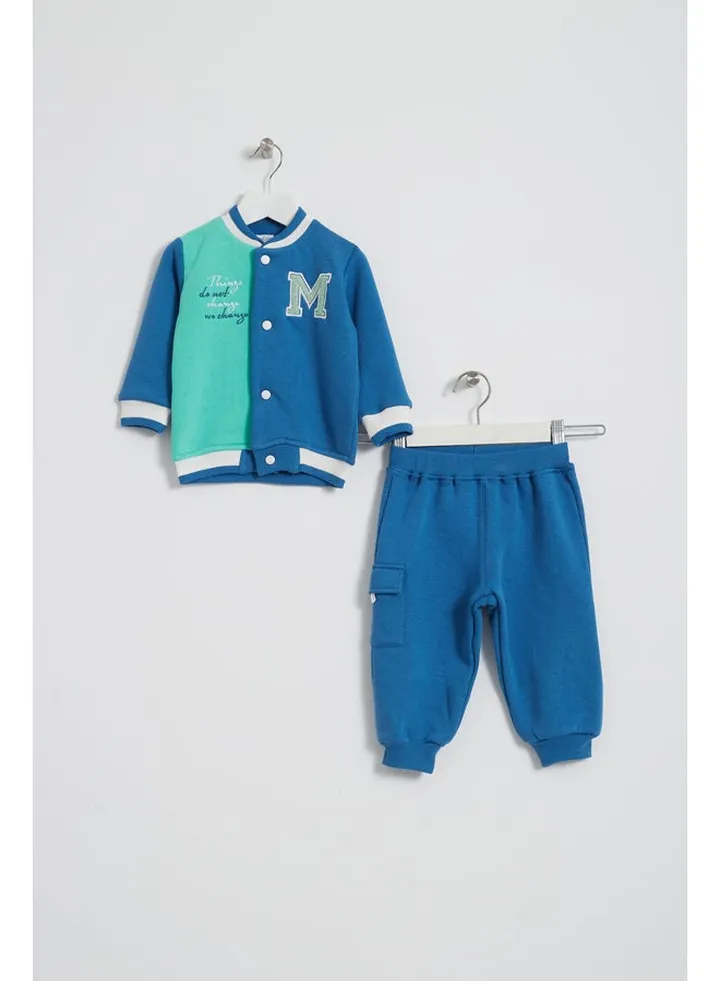 Baby Boys Printed Cotton Set Pants and T-shirt