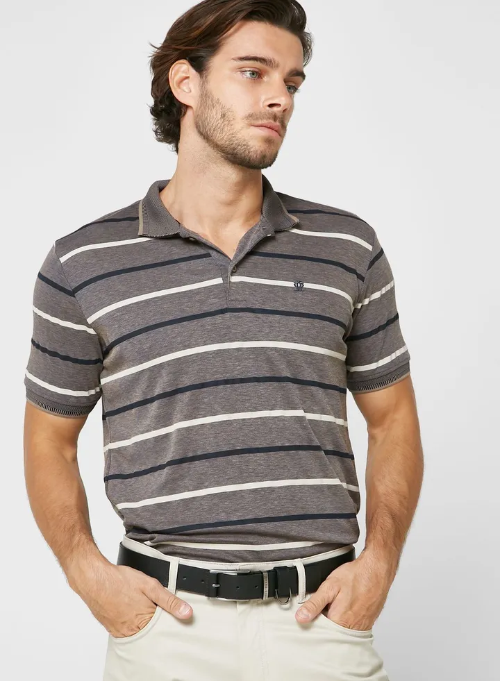 Striped Polo Shirt