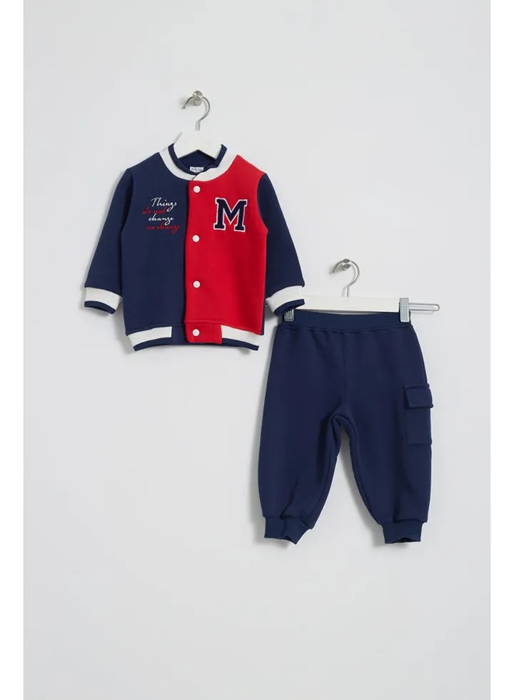Baby Boys Printed Cotton Set Pants and T-shirt