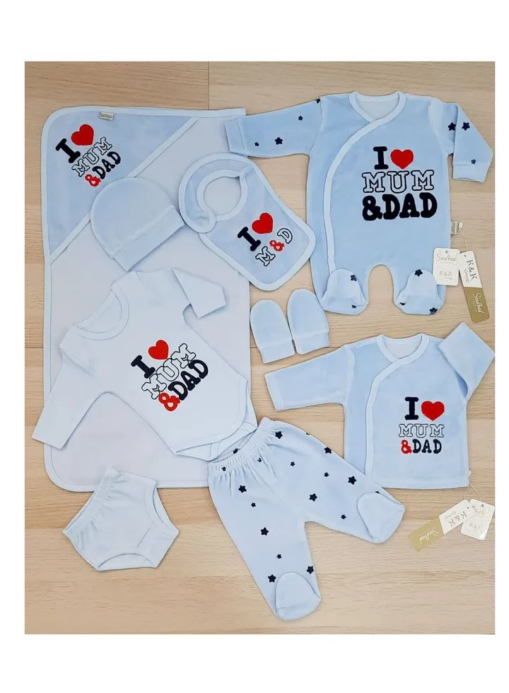 Newborn's Ten Winter Daddy Hospital Set (Blue)