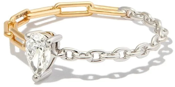 18kt Yellow And White Gold Diamond Ring