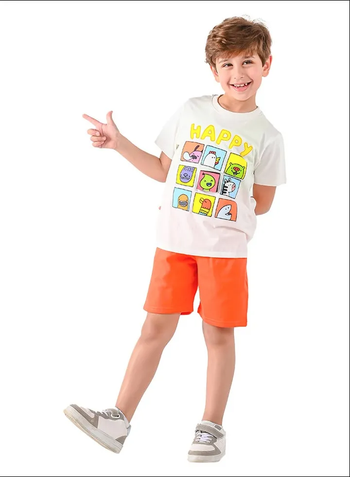 Kids Boys Set Two Pieces Top & Shorts