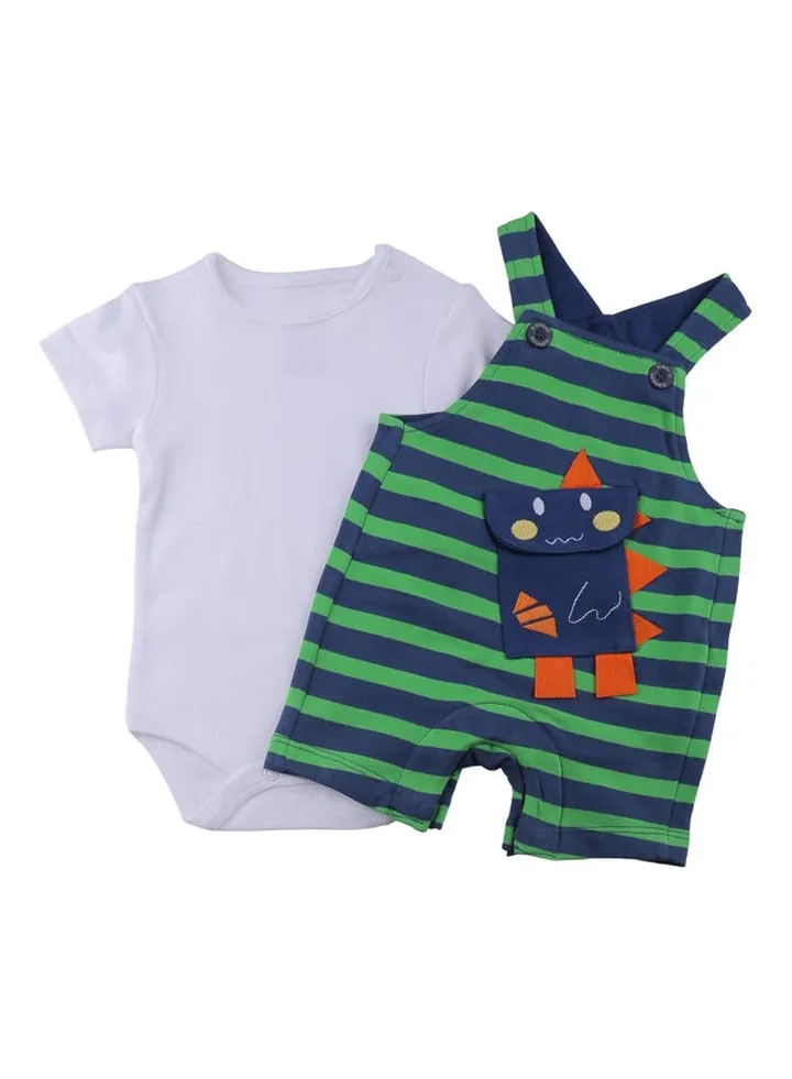 Baby Boys Playsuit & Dungaree Set