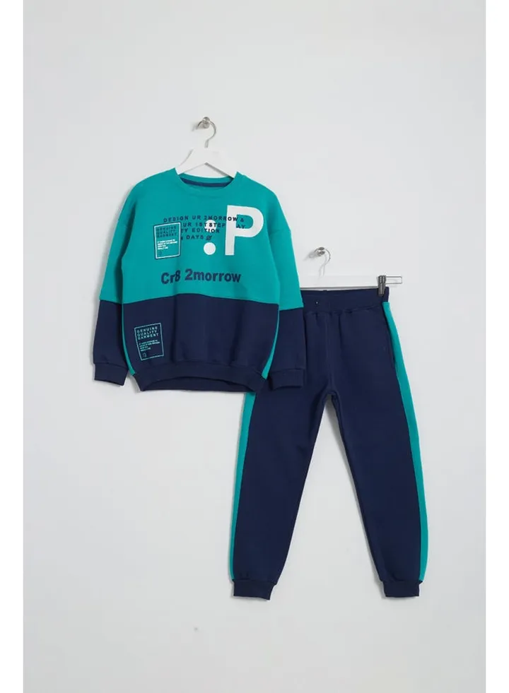 Boys Printed Cotton Set Pants and T-shirt