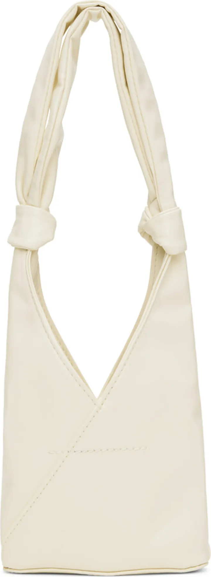 MM6 Maison Margiela Off-White Mini Triangle Bag