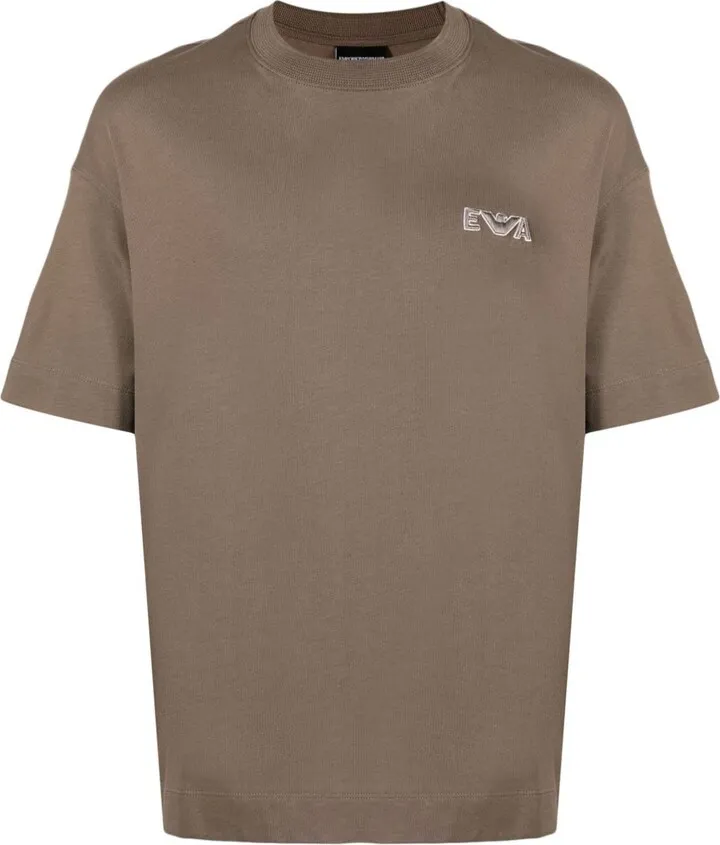 EMPORIO ARMANI- Logo Cotton T-shirt