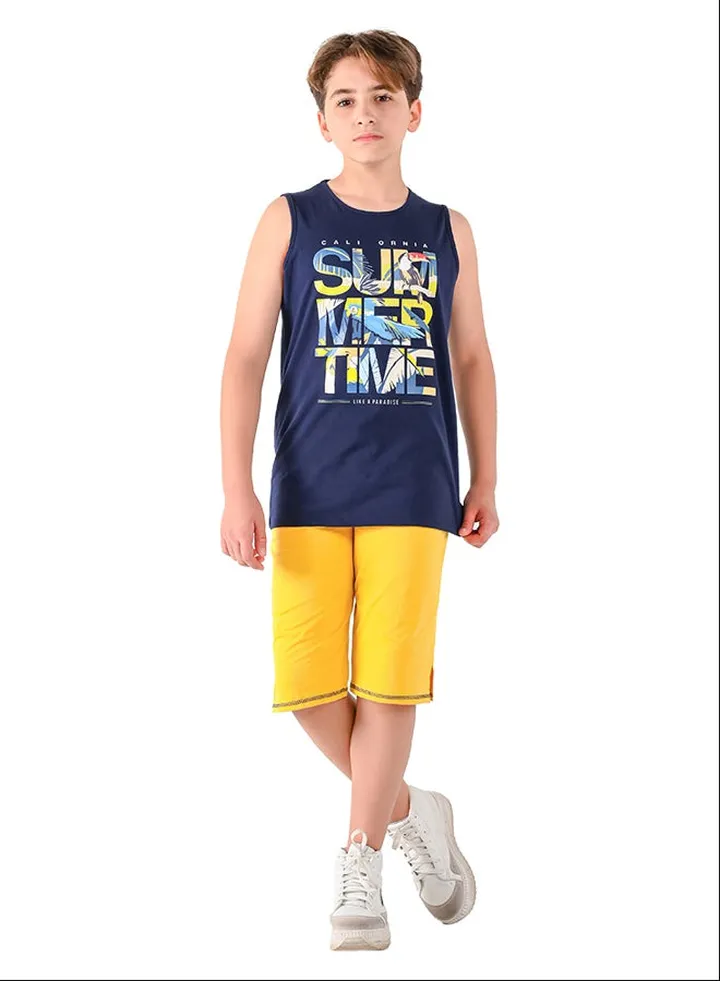 Kids Boys Set Two Pieces Top & Shorts