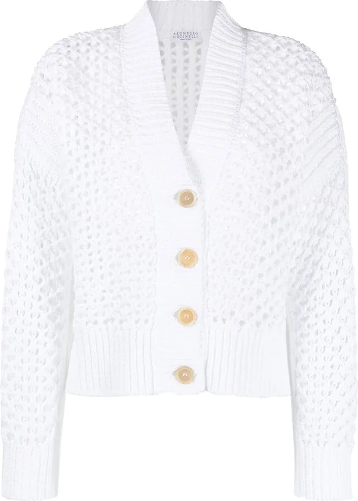 V-neck cardigan