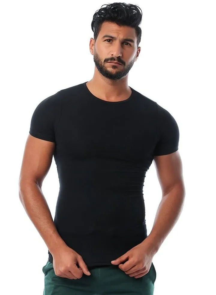 Mesery Round Neck - For Men-Black