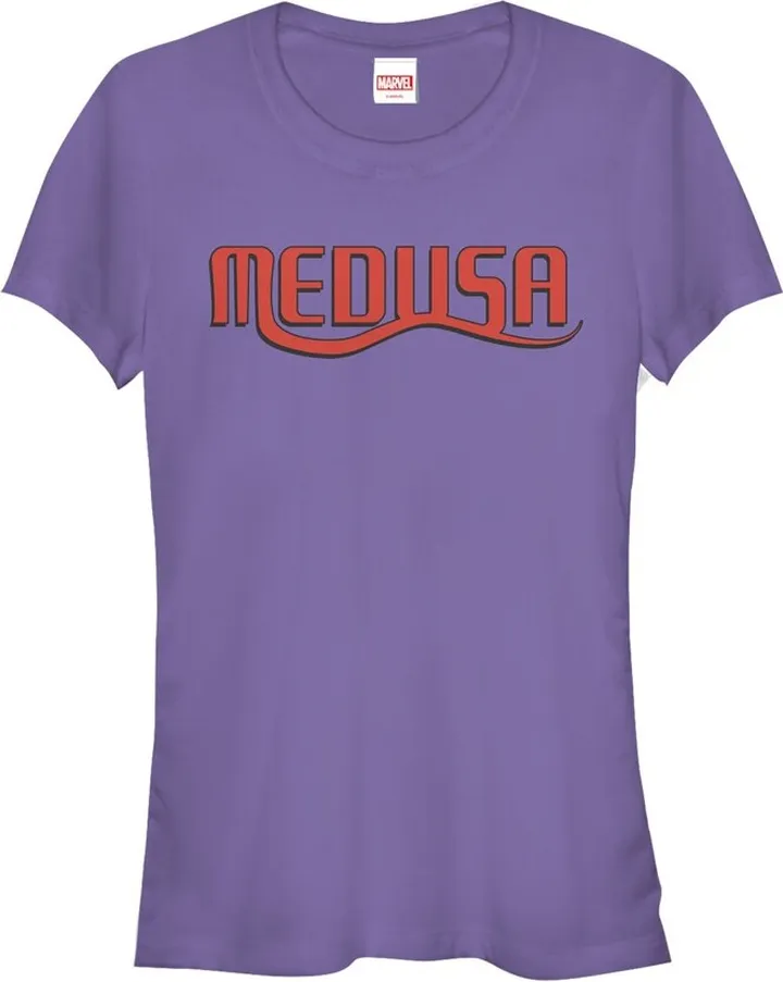 Junior's Marvel Inhumans Medusa Logo T-Shirt - Purple - X Large