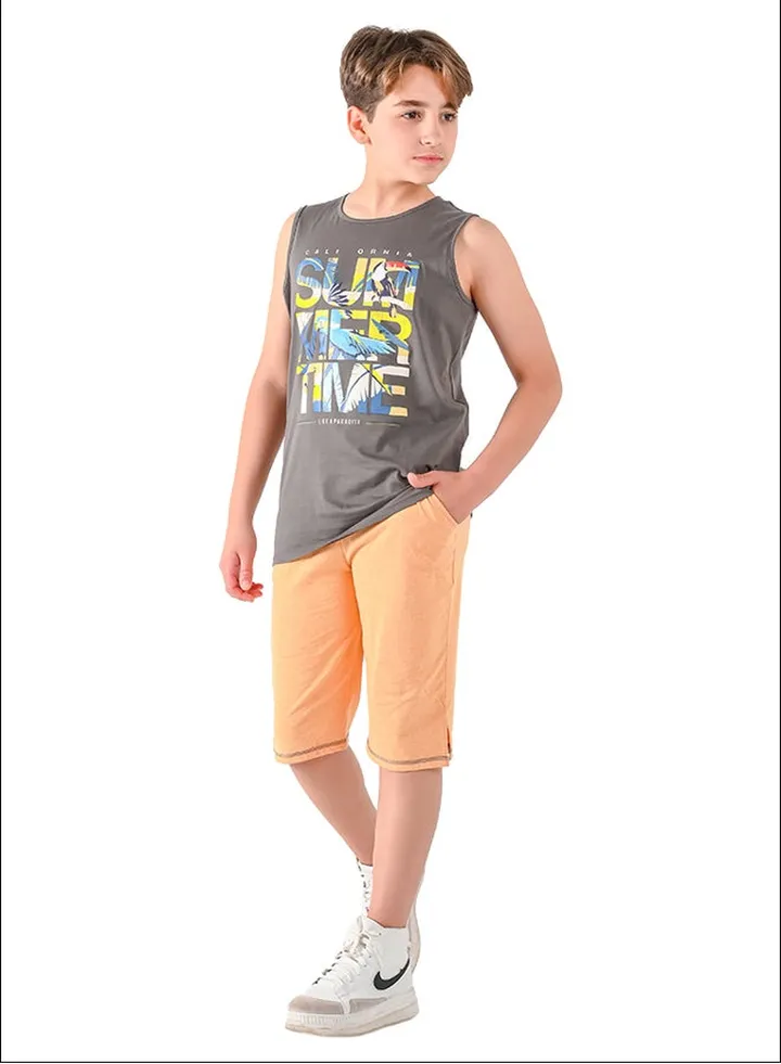 Kids Boys Set Two Pieces Top & Shorts