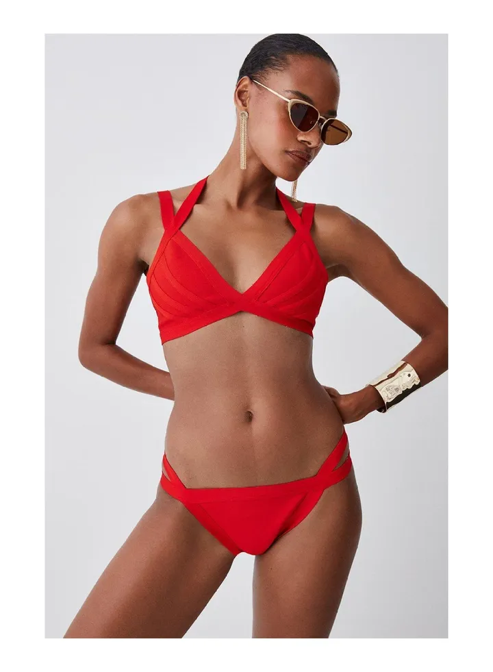 Bandage Double Strap Bikini Bottoms