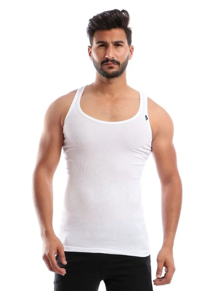 Cottonil Men Undershirts Derby-White