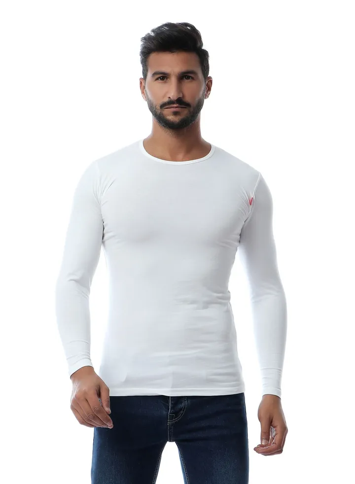Full Sleeves O-Neck T-Shirt - White