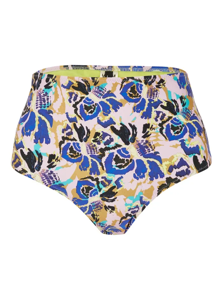 Glazin' Girl Flora High Waisted Bottom Blue/Black/White