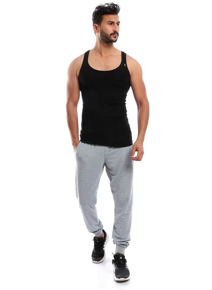 Cottonil Men Undershirts Derby-BLack