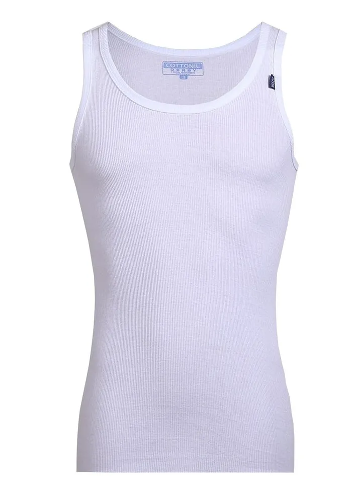 Cottonil Men Undershirts Derby-White